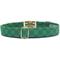 Show in main carousel: Zaley Designs Nice Green Checkered Cotton Dog Collar, Green, Large: 15 to 25-in neck, 1-in wide slide 2 of 5