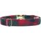Show in main carousel: Zaley Designs Buffalo Plaid Flannel Dog Collar, Red & Green, X-Small: 8 to 12-in neck, 5/8-in wide slide 2 of 5