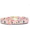Show in main carousel: Zaley Designs Christmas Trees Cotton Dog Collar, Pink, X-Small: 8 to 12-in neck, 5/8-in wide slide 2 of 4