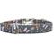 Show in main carousel: Zaley Designs Football Bows Cotton Dog Collar, Gray, Medium: 13 to 20-in neck, 1-in wide slide 2 of 4