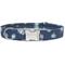 Show in main carousel: Zaley Designs Pumpkins Cotton Dog Collar, Navy Blue, Large: 15 to 25-in neck, 1-in wide slide 1 of 4