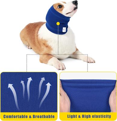Show full view: NANAKI Calming Hoodie Ear Wraps for Dogs, Blue, Small slide 7 of 9