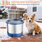 Show in main carousel: UPSKY Outdoor Heated Non-Skid Stainless Steel Slow Feeder Dog & Cat Water Bowl with Digital Display & Adjustable Temperature, Blue, Large: 3.5-L slide 4 of 11