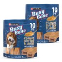 Busy Bone Peanut Butter Flavor Long-Lasting Chew Adult Small/Medium Dog Treats, 10 count, bundle of 2