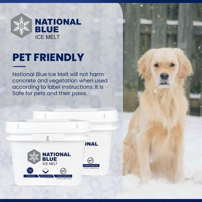Show full view: National Blue Fast Acting Snow Salt Ice Melt, 20-lb bucket slide 7 of 9