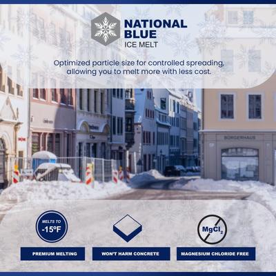 Show full view: National Blue Fast Acting Snow Salt Ice Melt, 20-lb bag slide 5 of 6