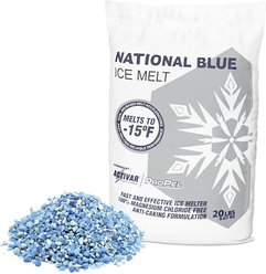 National Blue Fast Acting Snow Salt Ice Melt, 20-lb bag slide 1 of 5