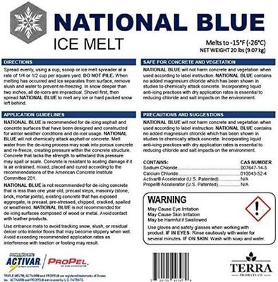 Show full view: National Blue Fast Acting Snow Salt Ice Melt, 20-lb bucket slide 4 of 9