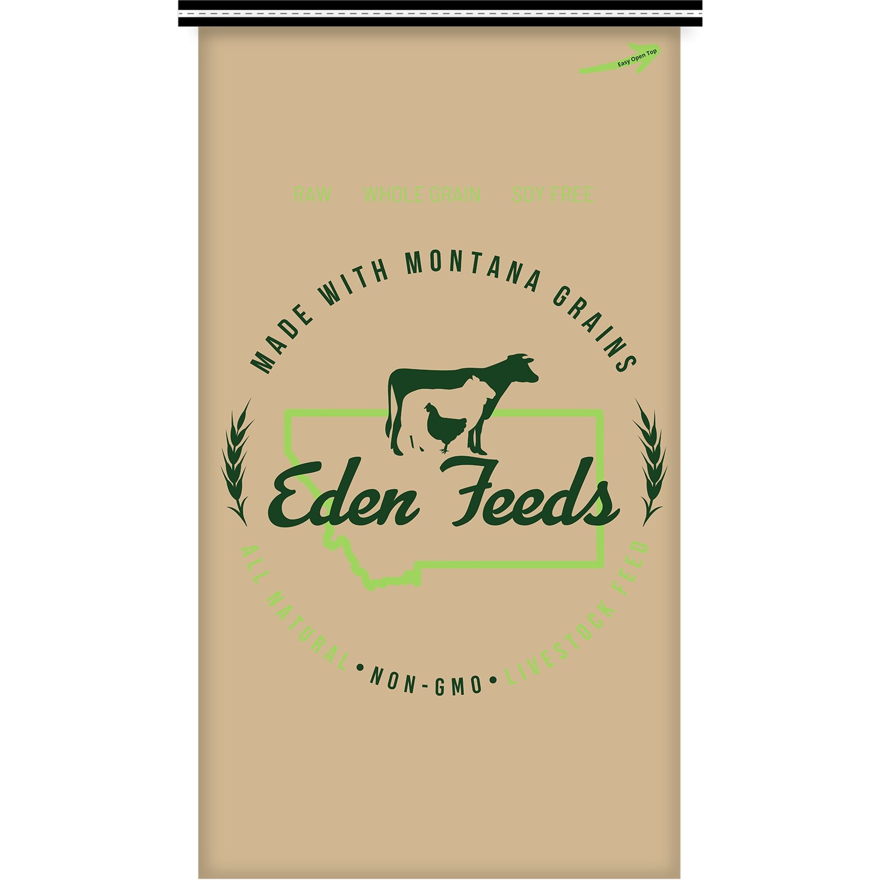 Eden Feeds 17% Non-GMO Layer Chicken Feed, 40-lb bag