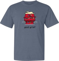 Teddy the Dog Christmas Good Grief Classic Tee, Bluestone, X-Small