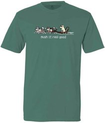 Teddy the Dog Christmas Mush it Real Good Classic Tee, Mountain Spruce, X-Small