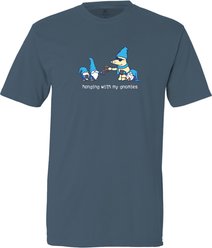 Teddy the Dog Christmas Hangin' with My Gnomies Classic Tee, Midnight Dream, X-Small