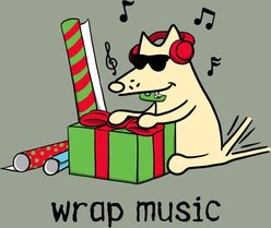 Teddy the Dog Christmas Wrap Music Classic Tee, Seaglass, XX-Large slide 2 of 2