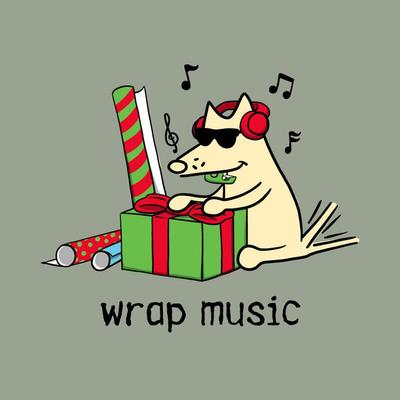 Show full view: Teddy the Dog Christmas Wrap Music Classic Tee, Seaglass, X-Small slide 2 of 2