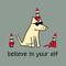 Show in main carousel: Teddy the Dog Christmas Believe in Your Elf Classic Tee, Seaglass, Medium slide 2 of 2