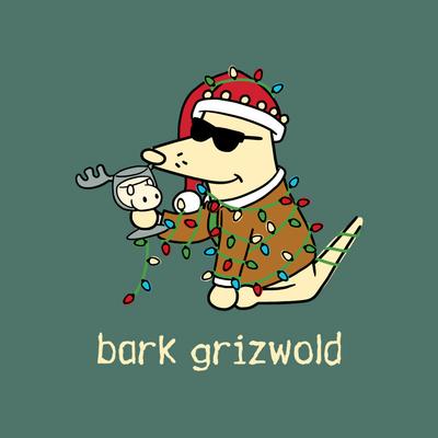 Show full view: Teddy the Dog Christmas Bark Grizwold Classic Tee, Mountain Spruce, X-Small slide 2 of 2