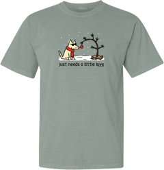 Teddy the Dog Christmas Just Needs a Little Love Classic Tee, Seaglass, X-Small