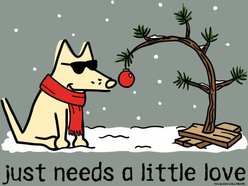 Teddy the Dog Christmas Just Needs a Little Love Classic Tee, Seaglass, X-Large slide 2 of 2