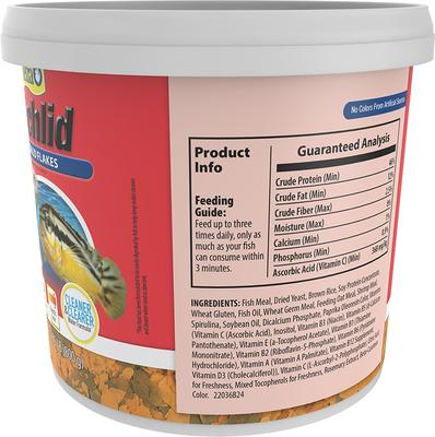 Show full view: Tetra Cichlid Flakes Cichlid Fish Food, 1.75-lb bucket slide 2 of 11