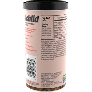 Tetra Cichlid Flakes Cichlid Fish Food, 5.65-oz jar