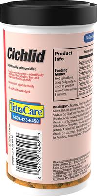Show full view: Tetra Cichlid Flakes Cichlid Fish Food, 2.82-oz jar slide 2 of 11