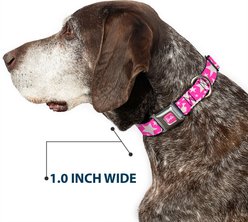 Buckle-Down Mattel Barbie Ponytail Silhouette & Star Dog Collar, Small: 9.5 to 13-in neck, 1-in wide slide 2 of 8