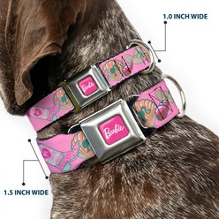 Buckle-Down Mattel Barbie Beach Cowgirl Icons Dog Collar, Large: 20 to 31-in neck, 1.5-in wide slide 2 of 8