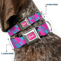 Buckle-Down Mattel Barbie B Icon Dog Collar, Medium: 11 to 16.5-in neck, 1-in wide slide 2 of 8
