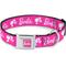 Show in main carousel: Buckle-Down Mattel Barbie Script Signature Logo & Silhouette Dog Collar, Medium: 11 to 16.5-in neck, 1-in wide slide 1 of 8