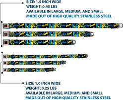 Buckle-Down DC Comics Batman Poses & Logo Dog Collar, Small: 13 to 17-in neck, 1.5-in wide slide 2 of 8
