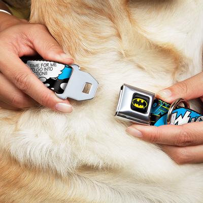 Show full view: Buckle-Down DC Comics Batman Scene Dog Collar, Medium: 16 to 23-in neck, 1.5-in wide slide 8 of 8