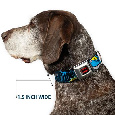 Show full view: Buckle-Down DC Comics Batman Scene Dog Collar, Medium: 16 to 23-in neck, 1.5-in wide slide 7 of 8