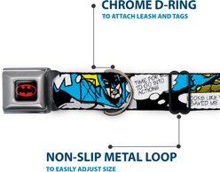 Buckle-Down DC Comics Batman Scene Dog Collar, Small: 9.5 to 13-in neck, 1-in wide slide 2 of 8