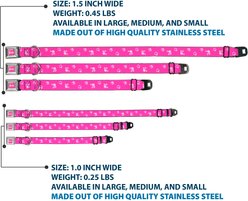 Buckle-Down Mattel Barbie Ponytail Silhouette Icon Dog Collar, Small: 13 to 17-in neck, 1.5-in wide slide 2 of 8