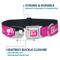 Show in main carousel: Buckle-Down Mattel Barbie Script Signature Logo & Silhouette Dog Collar, Medium: 11 to 16.5-in neck, 1-in wide slide 4 of 8