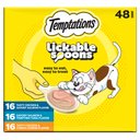 Temptations Lickable Spoons Variety Pack Lickable Cat Treat, 48 count