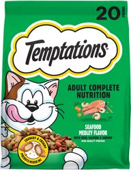 Temptations Adult Seafood Medley Flavor Dry Cat Food, 20-lb bag