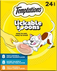 Temptations Lickable Spoons Variety Pack Lickable Cat Treat, 24 count