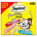 Temptations Creamy Puree Variety Pack Lickable Cat Treats, 0.425-oz pouch, pack of 48