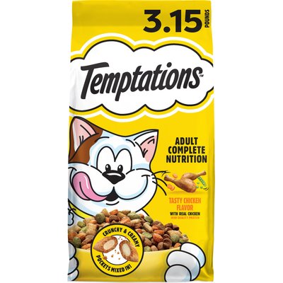 Temptations Temptations Adult Tasty Chicken Flavor Dry Cat Food, 3.15-lb bag