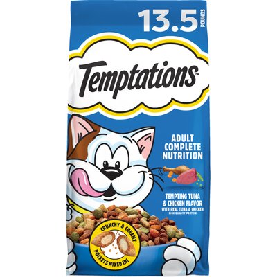 Temptations Temptations Tempting Tuna & Chicken Flavor Adult Dry Cat Food, 13.5-lb bag