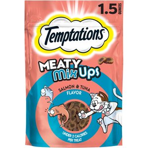 Temptations Meaty MixUps Salmon & Tuna Bites Soft & Chewy Cat Treats, 1.5-oz pouch