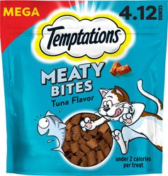 Temptations Meaty Bites Tuna Flavor Soft & Savory Cat Treats, 4.12-oz bag