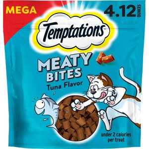 Temptations Meaty Bites Tuna Flavor Soft & Savory Cat Treats, 4.12-oz bag