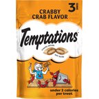 Temptations Classic Crabby Crab Flavor Crunchy & Soft Cat Treats, 3-oz bag
