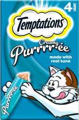 Temptations Creamy Puree with Tuna Lickable Cat Treats, 0.425-oz pouch