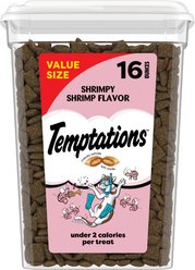 Temptations Classic Shrimpy Shrimp Flavor Soft & Crunchy Cat Treats, 16-oz tub