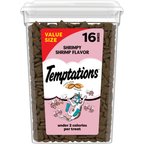 Temptations Classic Shrimpy Shrimp Flavor Soft & Crunchy Cat Treats, 16-oz tub