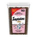 Temptations Classic Shrimpy Shrimp Flavor Soft & Crunchy Cat Treats, 16-oz tub