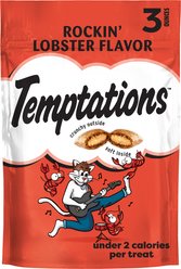 Temptations Classic Rockin' Lobster Flavor Soft & Crunchy Cat Treats, 3-oz bag